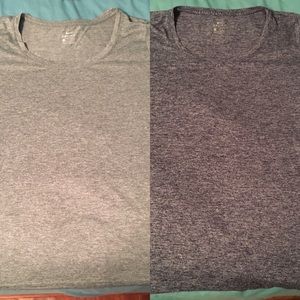 2 women’s XL Nike dri-fit tees